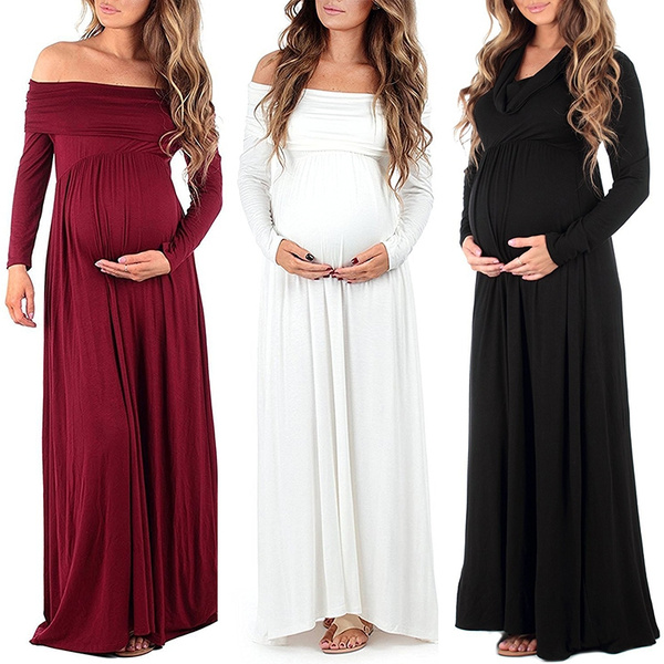 Maternity Dress | Pregnant Women Lace Evening Party Long